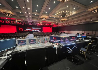 LEDWall for a corporate event, large general session set up