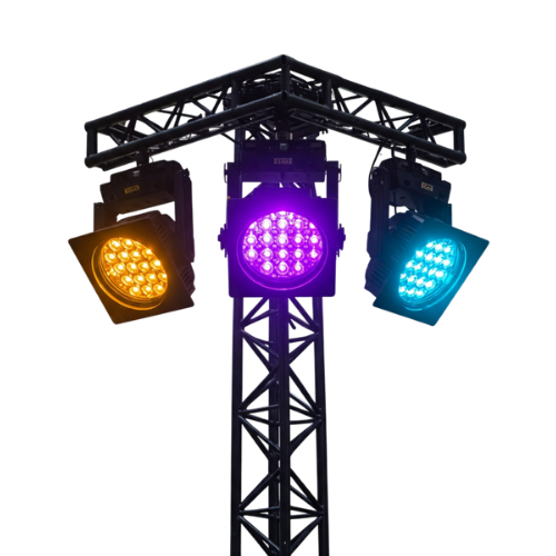Three lights on truss