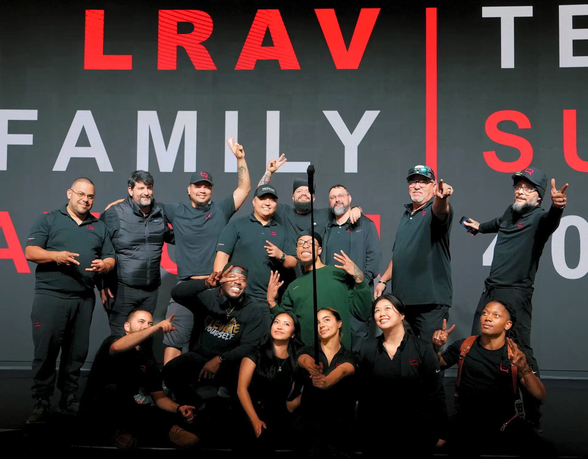 LRAV family group photo at Firstsource 2026